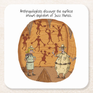 Dessous De Verre Carré Cave Man Jazz Hands
