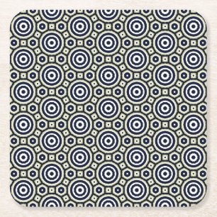 Dessous De Verre Carré Cercles