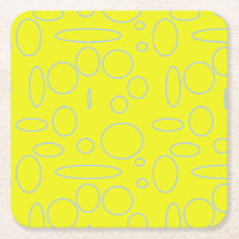 Cercles et boucles jaunes Mousepad