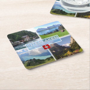 Dessous De Verre Carré CH Suisse - Interlaken - Lac Thun - Thunerse