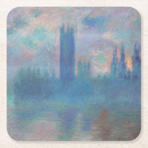 Dessous De Verre Carré Chambres du Parlement (Londres), Monet
