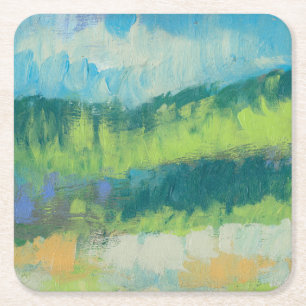 Dessous De Verre Carré Champ II d'Impasto