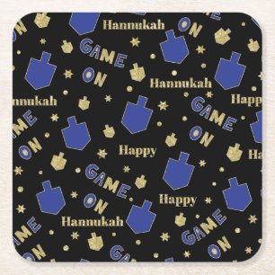 Dessous De Verre Carré Chanukah Jeu Sur Dreidels