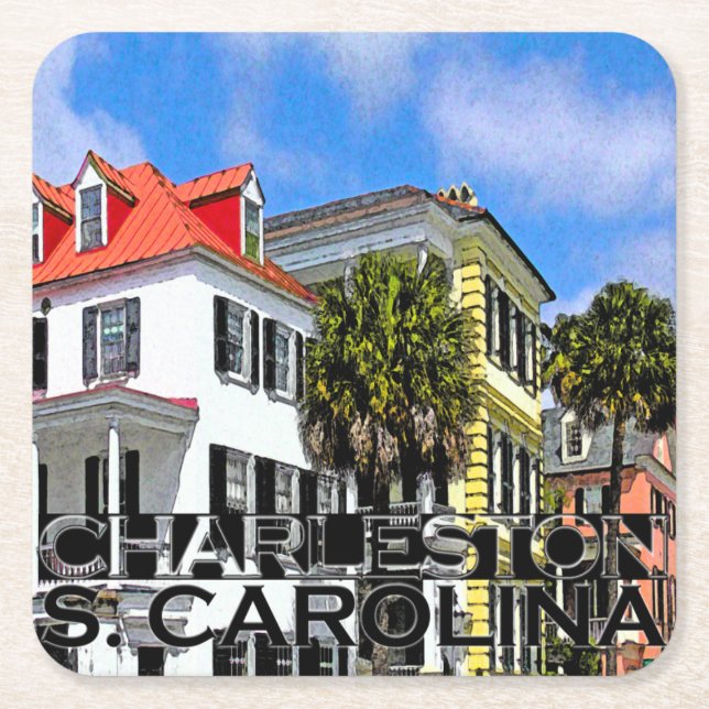 Dessous De Verre Carré Charleston (Devant)