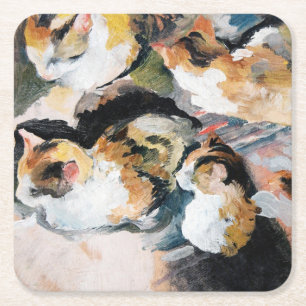 Dessous De Verre Carré Chat, August Macke