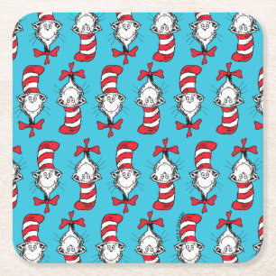 Dessous De Verre Carré Chat Dans Le Motif Casquette