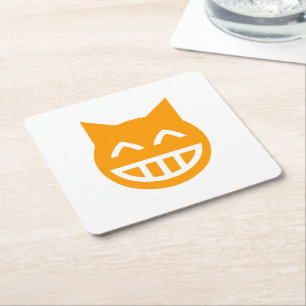 Dessous De Verre Carré Chat Emoji Grille