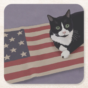 Dessous De Verre Carré Chat USA