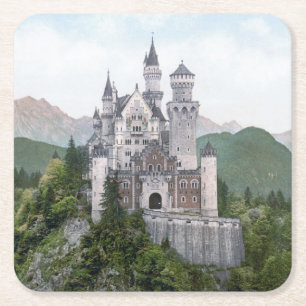 Dessous De Verre Carré Château allemand Fairytale