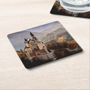 Dessous De Verre Carré Château de Neuschwanstein Allemagne