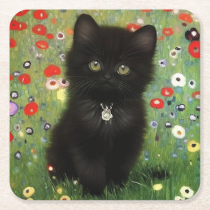 Dessous De Verre Carré Chaton de Gustav Klimt
