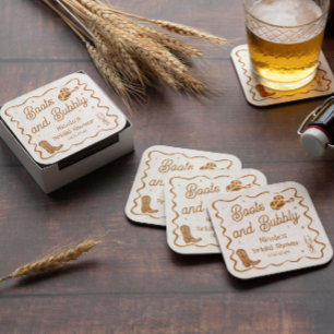 Dessous De Verre Carré Chaussures et bébé : fête de mariage pour Bubby