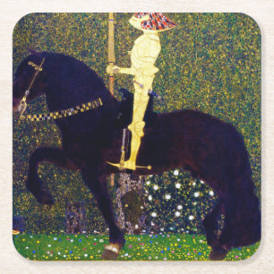 Dessous De Verre Carré Chevalier d'or, Gustav Klimt