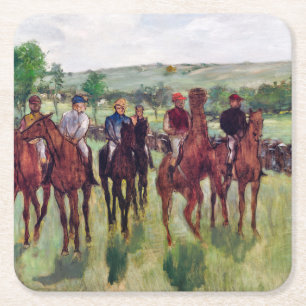 Dessous De Verre Carré Chevaux de course, Edgar Degas