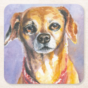 Dessous De Verre Carré Chien 2