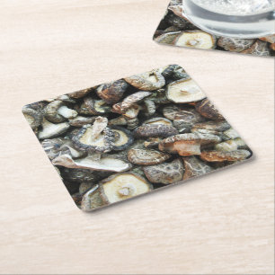 Dessous De Verre Carré Chiitake Musrooms