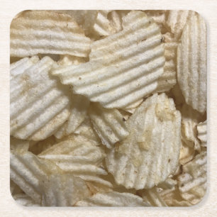 Dessous De Verre Carré Chips de pommes de terre