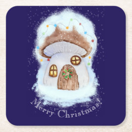 Dessous De Verre Carré Christmas Fairytale House