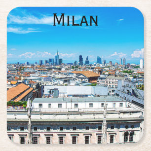 Dessous De Verre Carré Ciel Milan en Italie