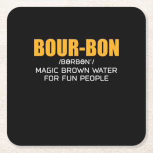 Dessous De Verre Carré Cigar Lover   Bourbon Magic Brown