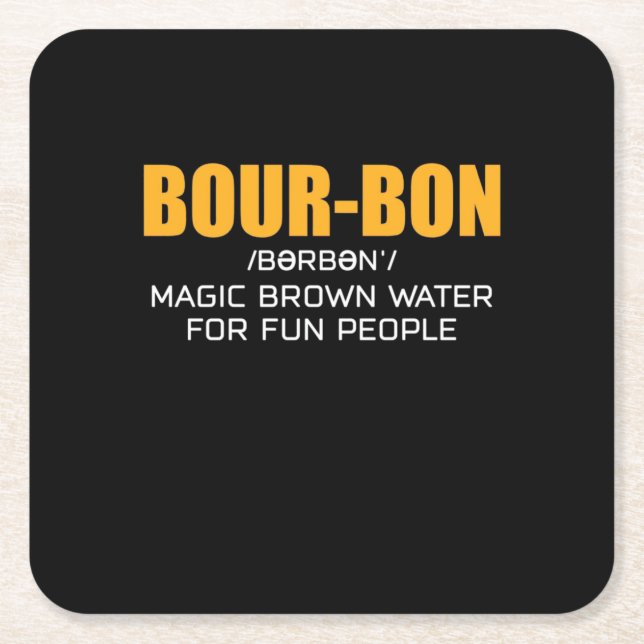 Dessous De Verre Carré Cigar Lover | Bourbon Magic Brown (Devant)