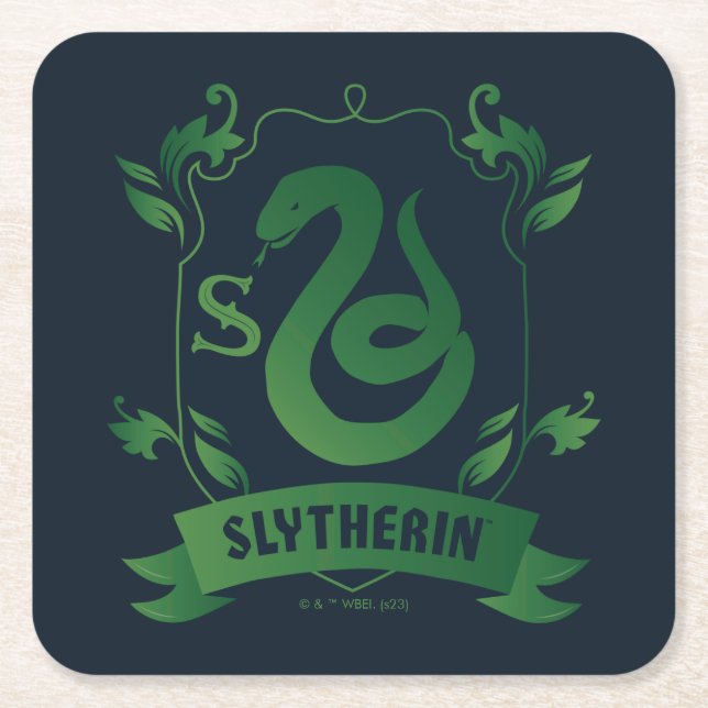 Dessous De Verre Carré Cimetière SLYTHERIN™ (Devant)