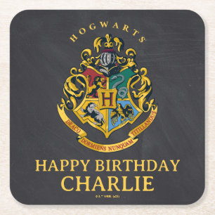 Dessous De Verre Carré Cimier de Poudlard Harry Potter Anniversaire