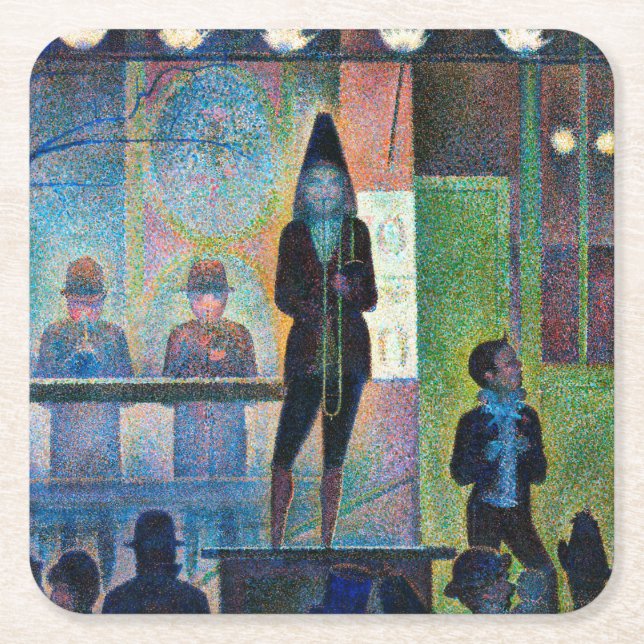Dessous De Verre Carré Cirque Sideshow, Seurat (Devant)