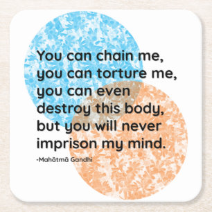 Dessous De Verre Carré Citations Mahatma Gandhi Mind