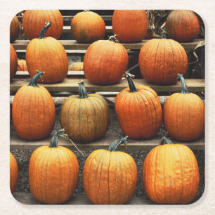 Dessous De Verre Carré Citrouilles d'automne