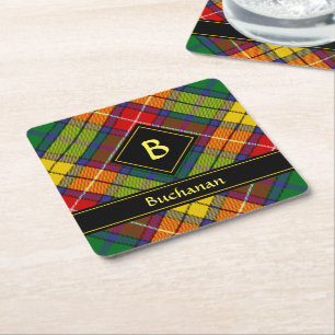 Dessous De Verre Carré Clan Buchanan Tartan