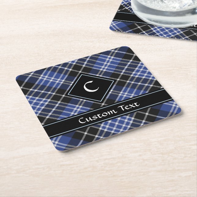 Dessous De Verre Carré Clan Clark Tartan (Incliné)