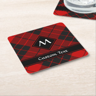 Dessous De Verre Carré Clan Macleod de Raasay Tartan