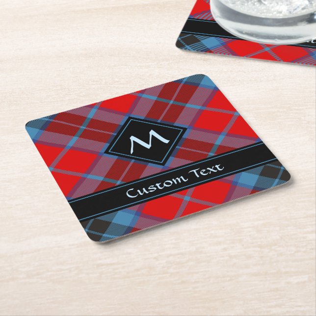 Dessous De Verre Carré Clan MacTavish Tartan (Incliné)