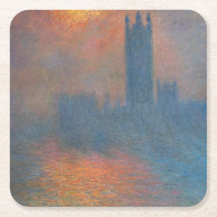 Dessous De Verre Carré Claude Monet - Chambres du Parlement Londres