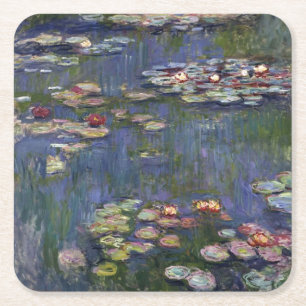 Dessous De Verre Carré Claude Monet Impressionniste L'Eau Lillies Peintur