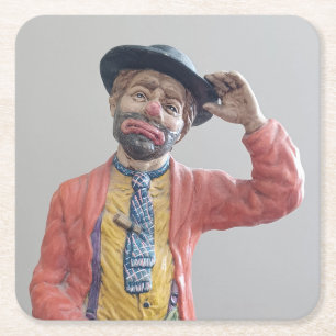 Dessous De Verre Carré Clown Hobo classique mais Cool