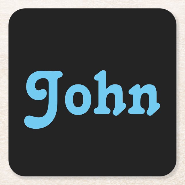 Dessous De Verre Carré Coaster John (Devant)