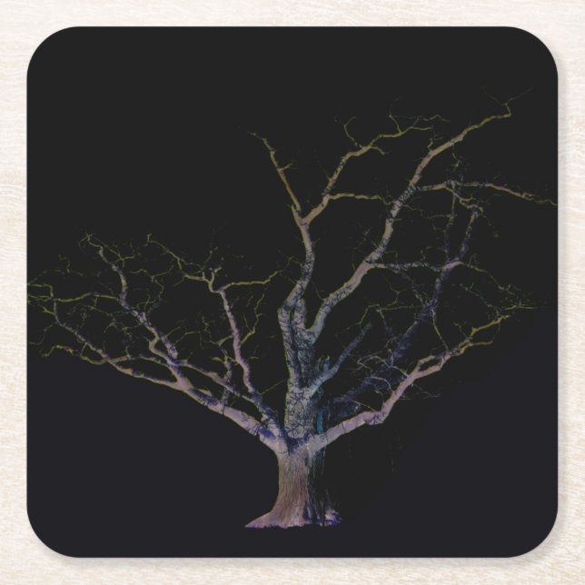 Dessous De Verre Carré Coastère Dark Side 2 (Devant)