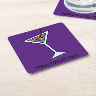 DESSOUS DE VERRE CARRÉ COASTERS - DESIGN MARTINI