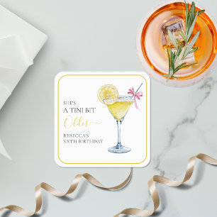 Dessous De Verre Carré Cocktail de citron Coquette Un peu plus âgé pour l