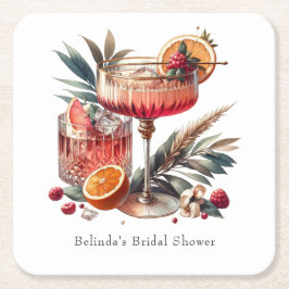 Dessous De Verre Carré Cocktail Exotique