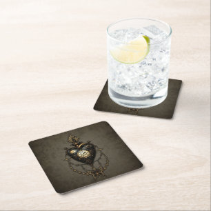 Dessous De Verre Carré Coeur de vapeur,