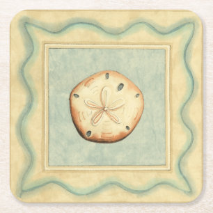 Dessous De Verre Carré Collecteur Shell