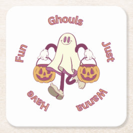 Dessous De Verre Carré Collection de fêtes d'Halloween !