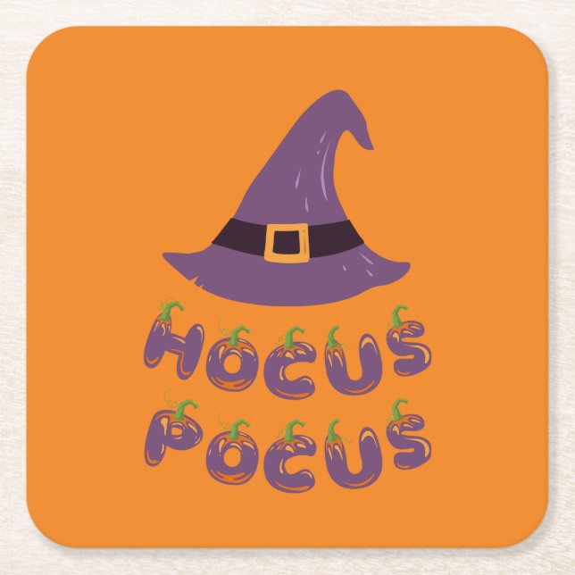 Dessous De Verre Carré Collection de fêtes d'Halloween ! (Devant)