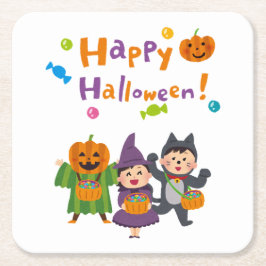 Dessous De Verre Carré Collection de fêtes d'Halloween !
