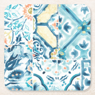 Dessous De Verre Carré Collection Medallion