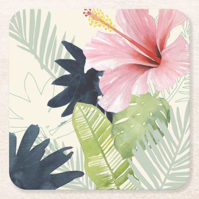 Dessous De Verre Carré Collection Tropical Punch (Devant)
