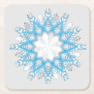Dessous De Verre Carré Comme Les Mouches À Neige
